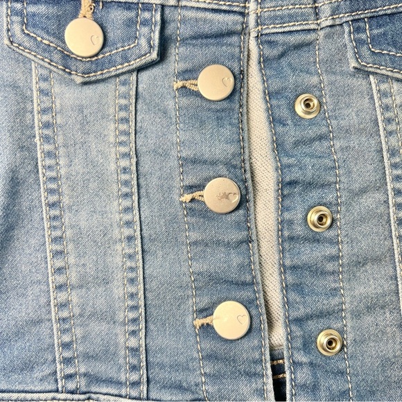 The Children’s Place Toddler Girls Denim Jacket Size 12-18 Months - Picture 4 of 10